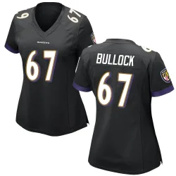 Women's Corey Bullock Baltimore Ravens No.67 Game Jersey - Black