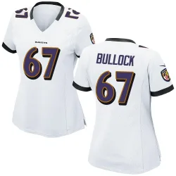 Women's Corey Bullock Baltimore Ravens No.67 Game Jersey - White