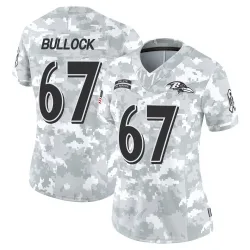 Women's Corey Bullock Baltimore Ravens No.67 Limited 2024 Salute to Service Jersey - Arctic Camo