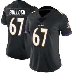 Women's Corey Bullock Baltimore Ravens No.67 Limited Alternate Vapor Untouchable Jersey - Black