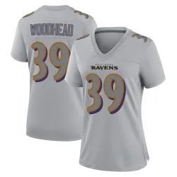 Women's Danny Woodhead Baltimore Ravens No.39 Game Atmosphere Fashion Jersey - Gray