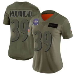 Women's Danny Woodhead Baltimore Ravens No.39 Limited 2019 Salute to Service Jersey - Camo