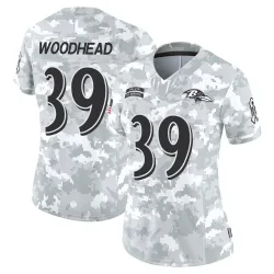Women's Danny Woodhead Baltimore Ravens No.39 Limited 2024 Salute to Service Jersey - Arctic Camo