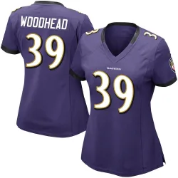 Women's Danny Woodhead Baltimore Ravens No.39 Limited Team Color Vapor Untouchable Jersey - Purple