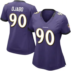 Women's David Ojabo Baltimore Ravens No.90 Limited Team Color Vapor Untouchable Jersey - Purple