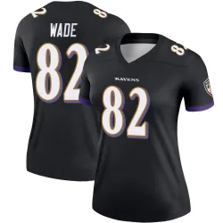 Women's Dayton Wade Baltimore Ravens No.82 Legend Jersey - Black