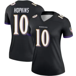 Women's DeAndre Hopkins Baltimore Ravens No.10 Legend Jersey - Black