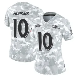 Women's DeAndre Hopkins Baltimore Ravens No.10 Limited 2024 Salute to Service Jersey - Arctic Camo