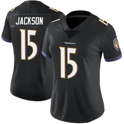 Women's DeSean Jackson Baltimore Ravens No.15 Limited Alternate Vapor Untouchable Jersey - Black