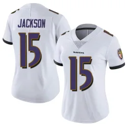 Women's DeSean Jackson Baltimore Ravens No.15 Limited Vapor Untouchable Jersey - White