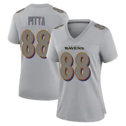 Women's Dennis Pitta Baltimore Ravens No.88 Game Atmosphere Fashion Jersey - Gray