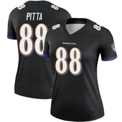 Women's Dennis Pitta Baltimore Ravens No.88 Legend Jersey - Black