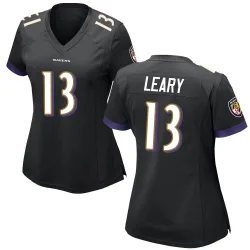 Women's Devin Leary Baltimore Ravens No.13 Game Jersey - Black