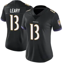 Women's Devin Leary Baltimore Ravens No.13 Limited Alternate Vapor Untouchable Jersey - Black
