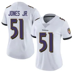 Women's Emery Jones Jr. Baltimore Ravens No.51 Limited Vapor Untouchable Jersey - White