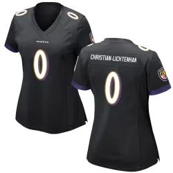 Women's Gerad Christian-Lichtenhan Baltimore Ravens No.0 Game Jersey - Black