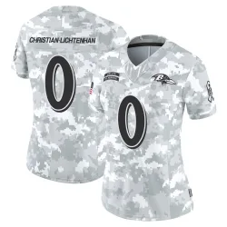 Women's Gerad Christian-Lichtenhan Baltimore Ravens No.0 Limited 2024 Salute to Service Jersey - Arctic Camo