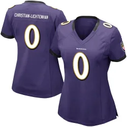 Women's Gerad Christian-Lichtenhan Baltimore Ravens No.0 Limited Team Color Vapor Untouchable Jersey - Purple