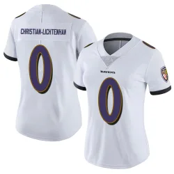 Women's Gerad Christian-Lichtenhan Baltimore Ravens No.0 Limited Vapor Untouchable Jersey - White