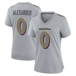 Women's Jaire Alexander Baltimore Ravens No.0 Game Atmosphere Fashion Jersey - Gray