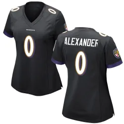 Women's Jaire Alexander Baltimore Ravens No.0 Game Jersey - Black