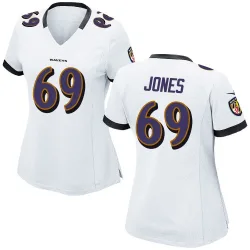Women's Jayson Jones Baltimore Ravens No.69 Game Jersey - White