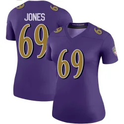 Women's Jayson Jones Baltimore Ravens No.69 Legend Color Rush Jersey - Purple