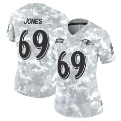 Women's Jayson Jones Baltimore Ravens No.69 Limited 2024 Salute to Service Jersey - Arctic Camo