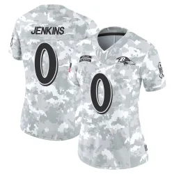 Women's John Jenkins Baltimore Ravens No.0 Limited 2024 Salute to Service Jersey - Arctic Camo