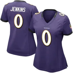 Women's John Jenkins Baltimore Ravens No.0 Limited Team Color Vapor Untouchable Jersey - Purple
