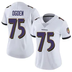 Women's Jonathan Ogden Baltimore Ravens No.75 Limited Vapor Untouchable Jersey - White