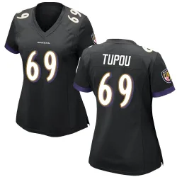 Women's Josh Tupou Baltimore Ravens No.69 Game Jersey - Black