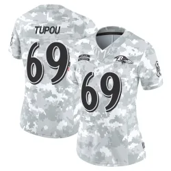 Women's Josh Tupou Baltimore Ravens No.69 Limited 2024 Salute to Service Jersey - Arctic Camo