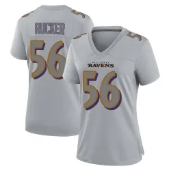 Women's Kaimon Rucker Baltimore Ravens No.56 Game Atmosphere Fashion Jersey - Gray
