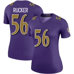 Women's Kaimon Rucker Baltimore Ravens No.56 Legend Color Rush Jersey - Purple