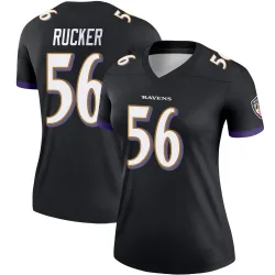 Women's Kaimon Rucker Baltimore Ravens No.56 Legend Jersey - Black
