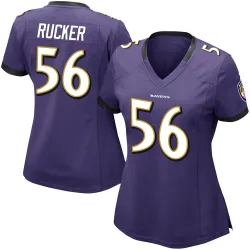 Women's Kaimon Rucker Baltimore Ravens No.56 Limited Team Color Vapor Untouchable Jersey - Purple