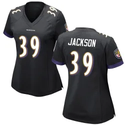 Women's Keondre Jackson Baltimore Ravens No.39 Game Jersey - Black