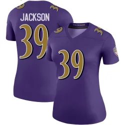 Women's Keondre Jackson Baltimore Ravens No.39 Legend Color Rush Jersey - Purple