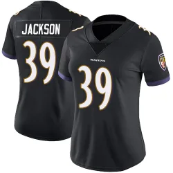 Women's Keondre Jackson Baltimore Ravens No.39 Limited Alternate Vapor Untouchable Jersey - Black