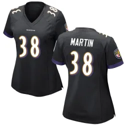 Women's Keyon Martin Baltimore Ravens No.38 Game Jersey - Black