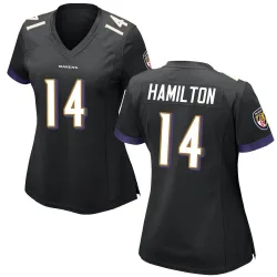 Women's Kyle Hamilton Baltimore Ravens No.14 Game Jersey - Black