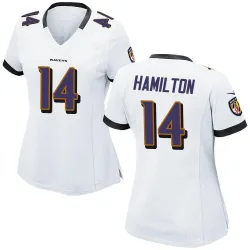 Women's Kyle Hamilton Baltimore Ravens No.14 Game Jersey - White