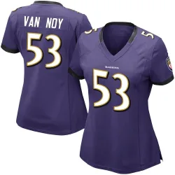 Women's Kyle Van Noy Baltimore Ravens No.53 Limited Team Color Vapor Untouchable Jersey - Purple