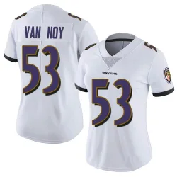 Women's Kyle Van Noy Baltimore Ravens No.53 Limited Vapor Untouchable Jersey - White