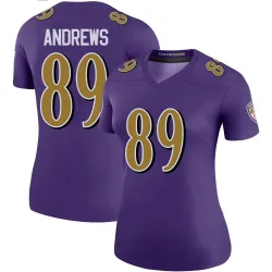 Women's Mark Andrews Baltimore Ravens No.89 Legend Color Rush Jersey - Purple