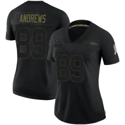 Women's Mark Andrews Baltimore Ravens No.89 Limited 2020 Salute To Service Jersey - Black