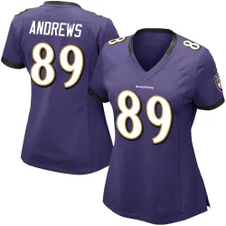 Women's Mark Andrews Baltimore Ravens No.89 Limited Team Color Vapor Untouchable Jersey - Purple