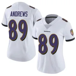 Women's Mark Andrews Baltimore Ravens No.89 Limited Vapor Untouchable Jersey - White