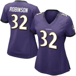Women's Marquise Robinson Baltimore Ravens No.32 Limited Team Color Vapor Untouchable Jersey - Purple
